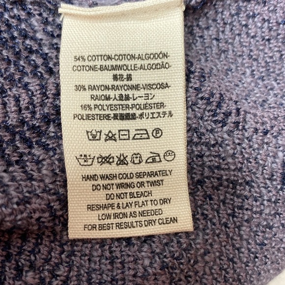 Free People Purple open front knit cardigan size small - Picture 4 of 6